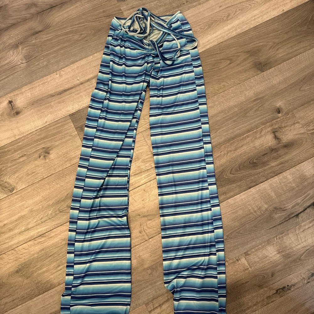 I.AM.GIA Blue Striped Straight Leg Pants